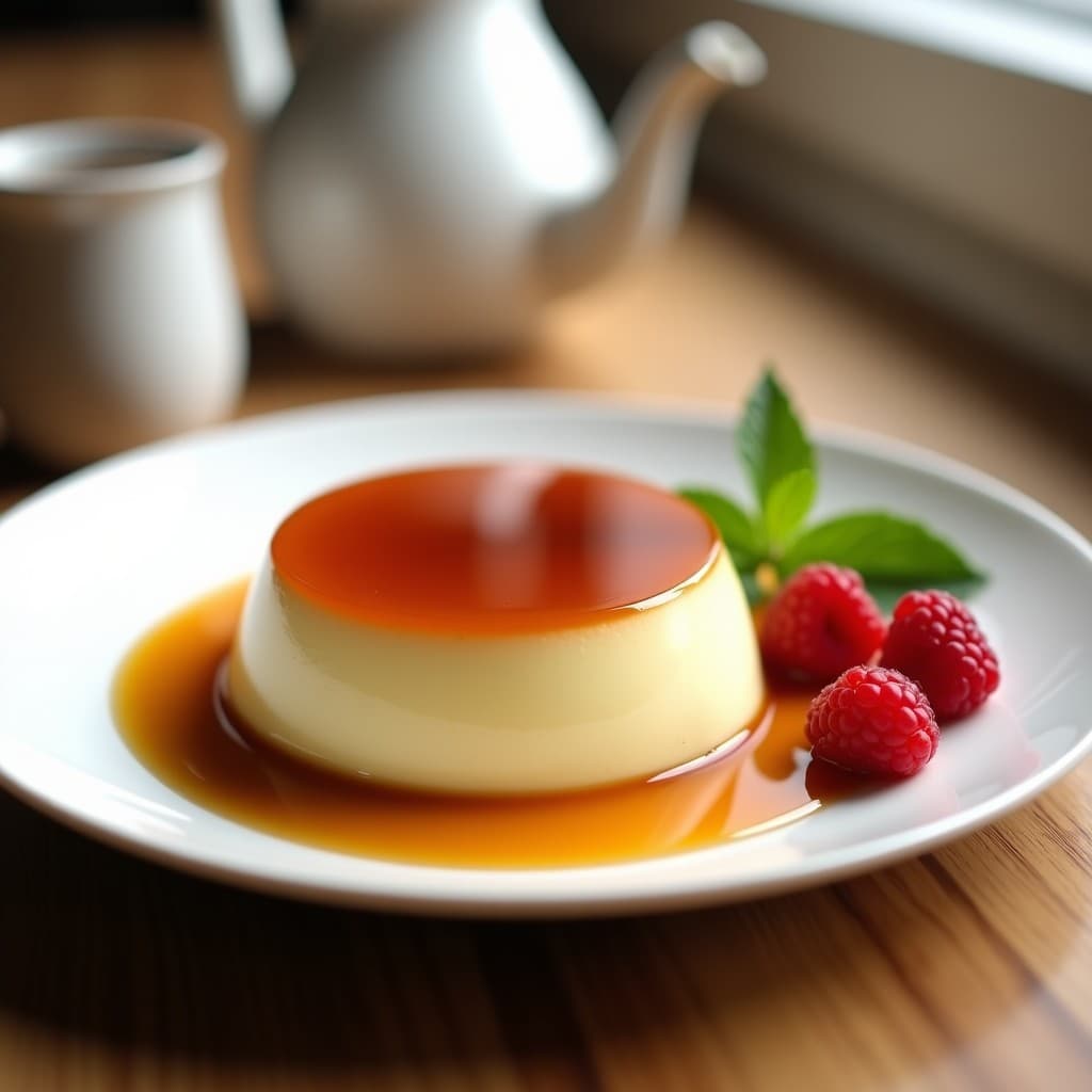 Flan de Vainilla con Caramelo de Erythritol: Postre Keto Sin Azúcar y Sin Lactosa