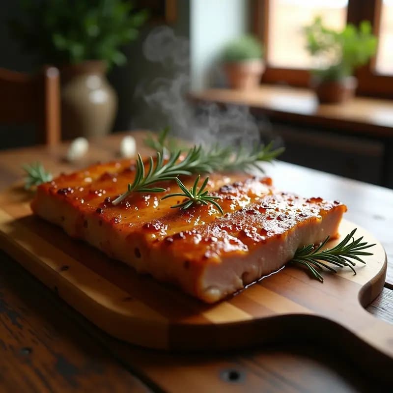 Flanco de Cerdo al Horno con Miel y Romero: Receta Jugosa y Aromática