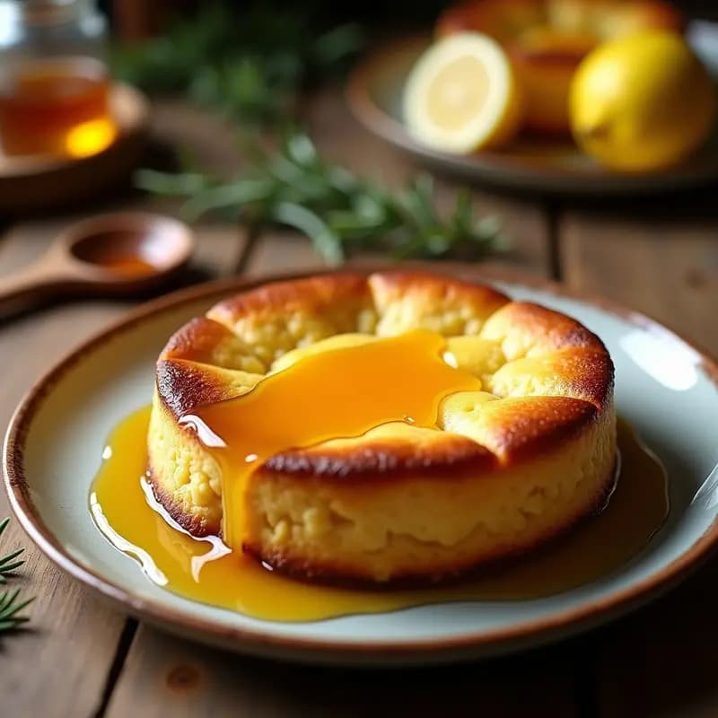 Flao Catalán con Queso Fresco y Miel: Postre Dulce y Salado