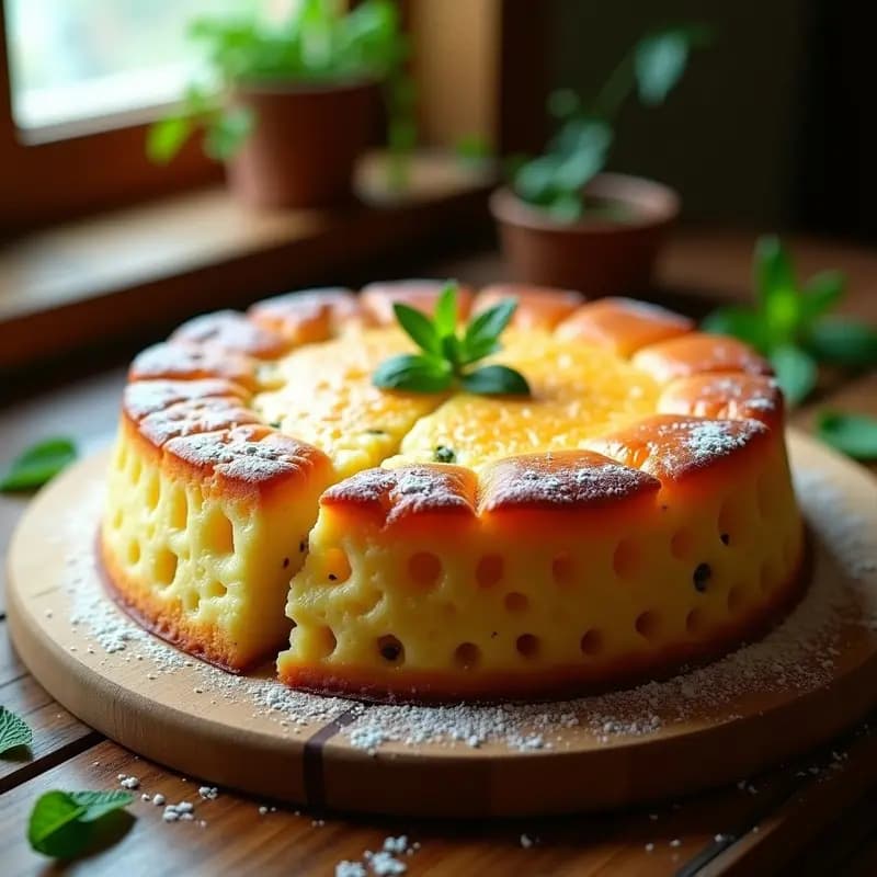 Flao Menorquín: Postre de Queso y Hierbas Aromáticas en Molde