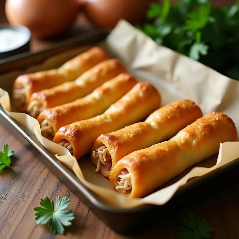 Flautas de Pollo y Jamón York: Receta para Niños y Tupper