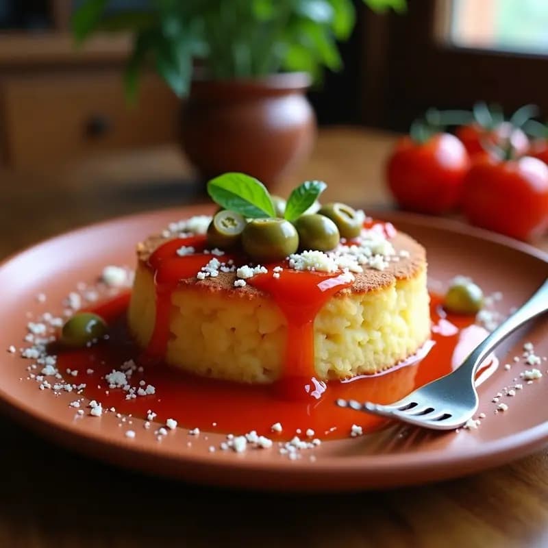 Floja Manchega con Salsa de Tomate Casera: Receta de la Abuela Sin Horno