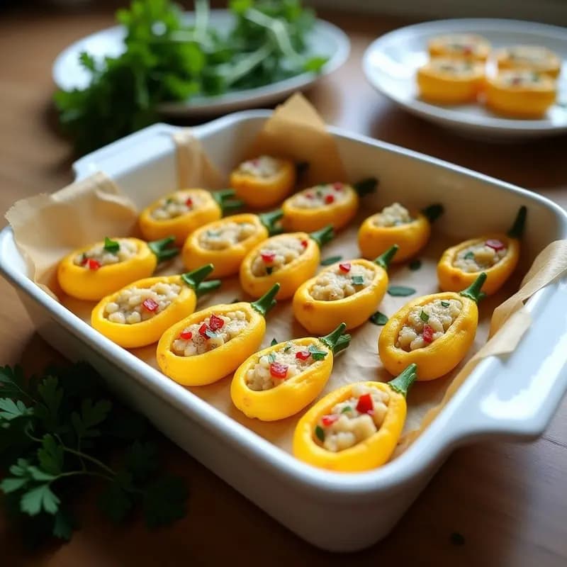 Flores de Calabacín Rellenas de Arroz: Receta de Temporada con Toque Original