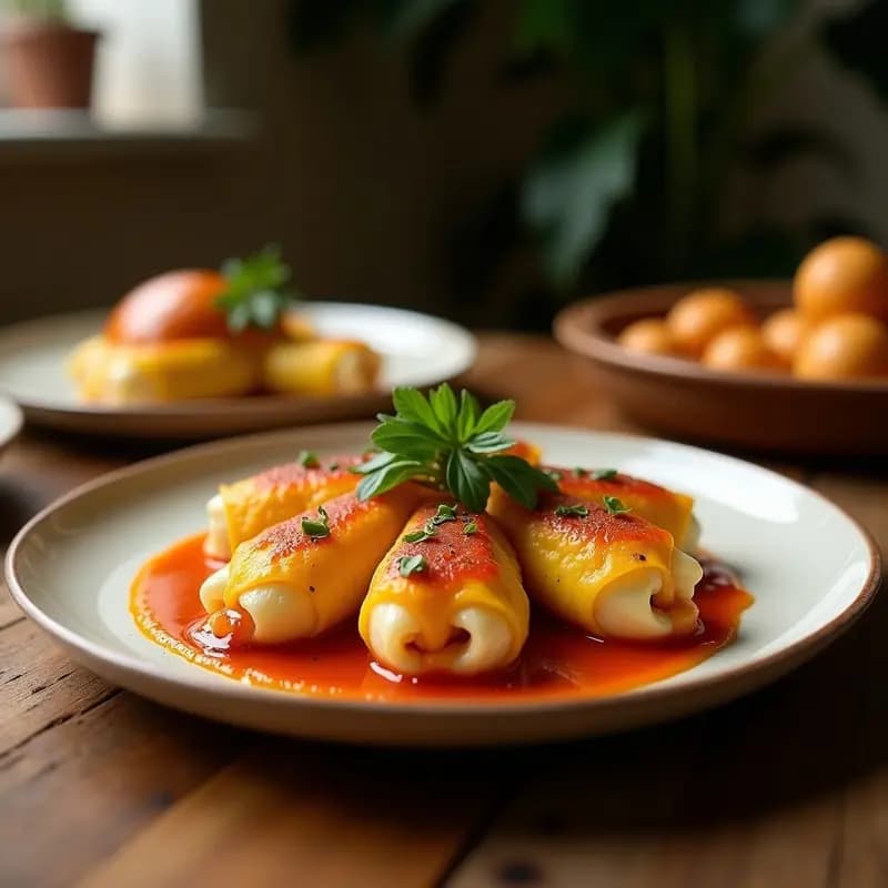Flores de Calabacín Rellenas de Brandada: Entrante Innovador y Delicioso