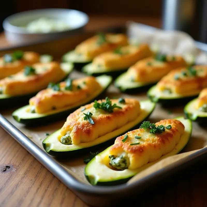 Flores de Calabacín Rellenas de Brócoli y Queso: Aperitivo Original y Ligero