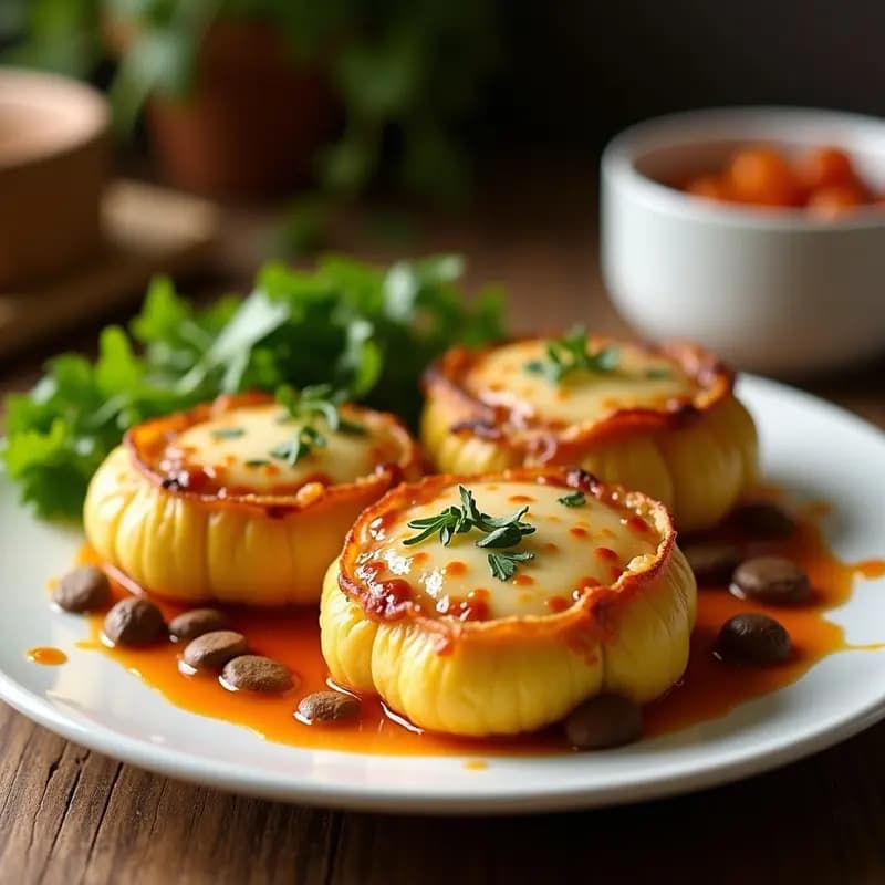 Flores de Calabacín Rellenas de Carne Picada y Queso: Aperitivo Elegante en 20 Minutos