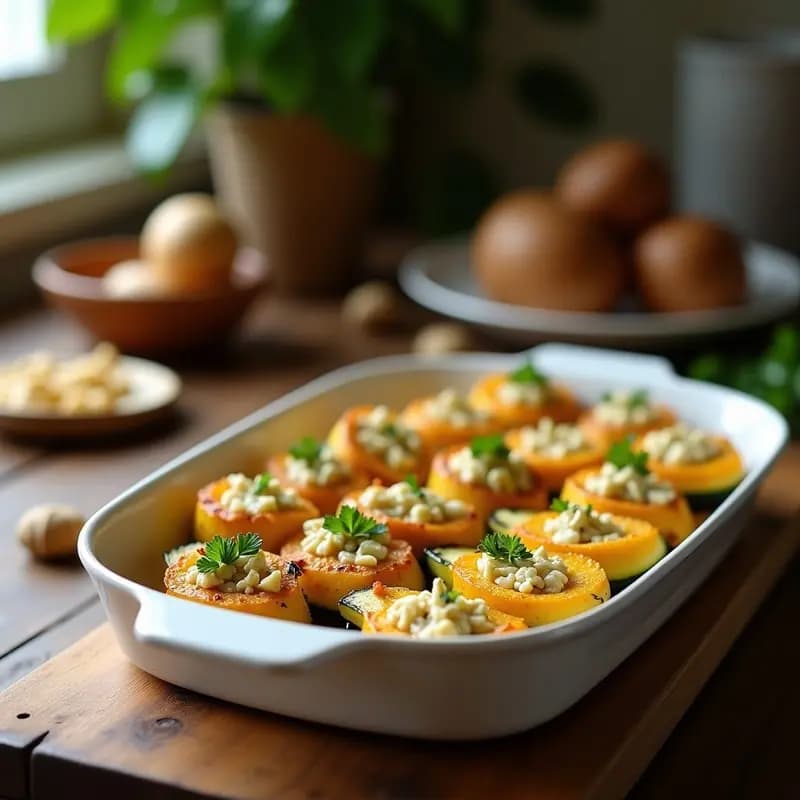 Flores de Calabacín Rellenas de Queso de Cabra y Miel: Entrante Elegante y Rápido en Horno