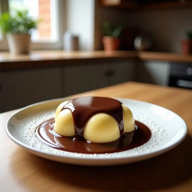 Flos de Leche con Sirope de Chocolate: Postre Murciano de Semana Santa