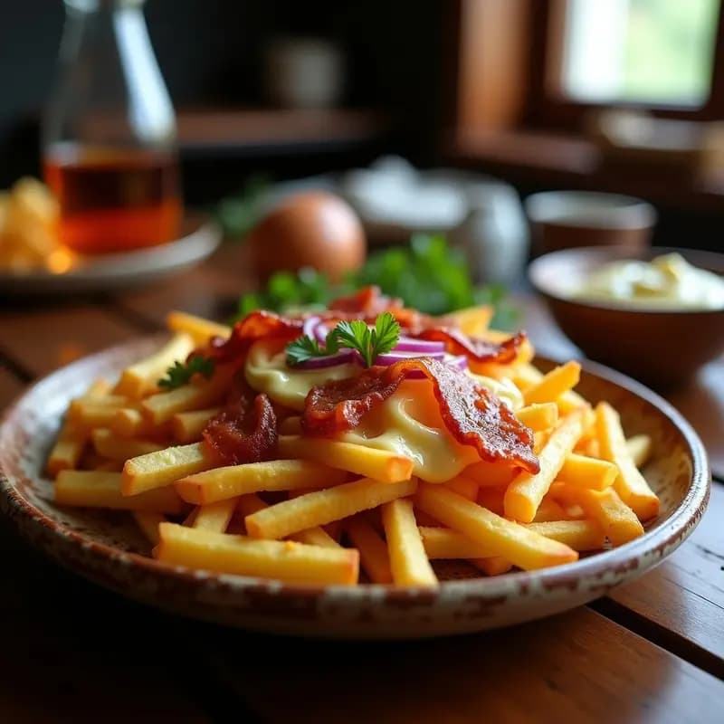 Frites con Queso y Bacon: Receta Belga de Comida Basura Adictiva