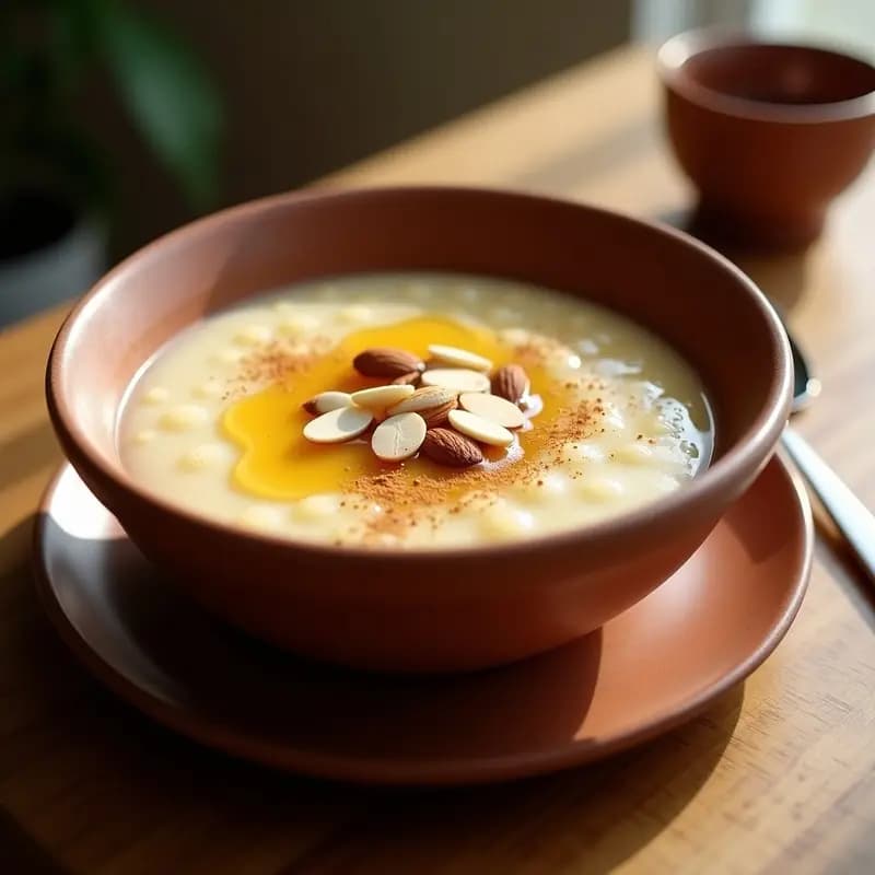 Gachas de Almendra con Miel y Canela: Receta Tradicional Sin Lactosa en 15 Minutos