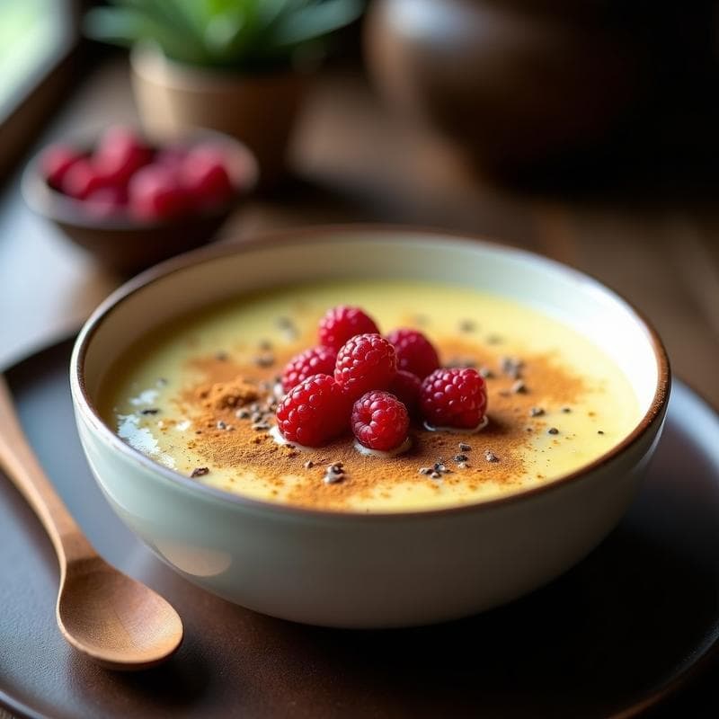 Gachas de Amaranto con Leche de Avena y Canela: Desayuno Azul Maya Sin Lácteos