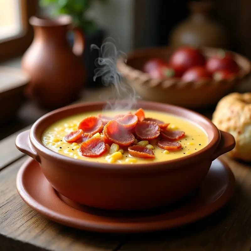Gachas Andaluzas con Tocino y Chorizo: Desayuno o Cena Contundente