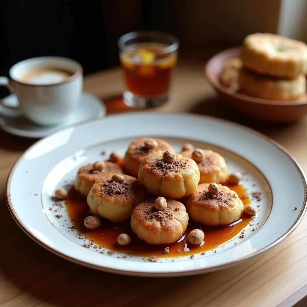 Gachas de Avena y Polvo de Cacao: desayuno con compota de pera y nueces