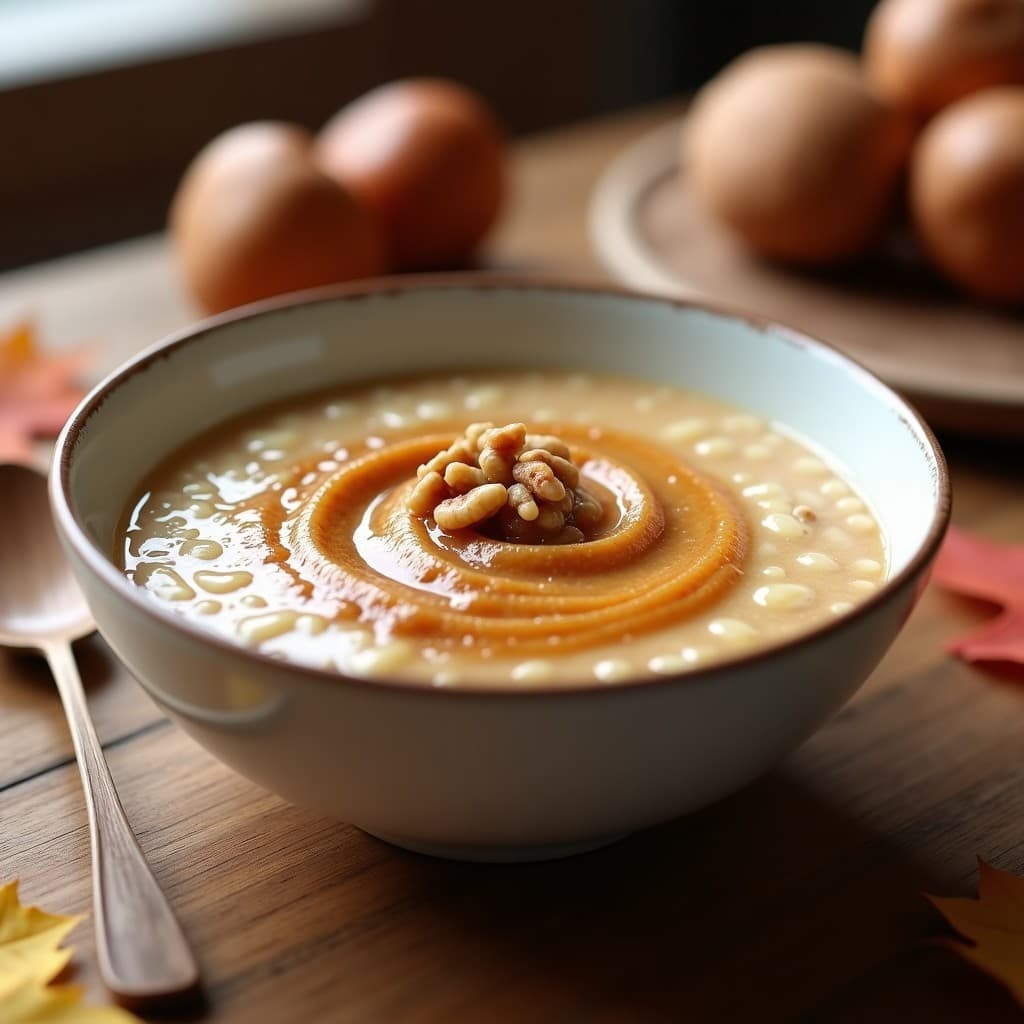 Gachas de Avena con Puré de Castañas y Canela: Desayuno de Otoño Alto en Fibra