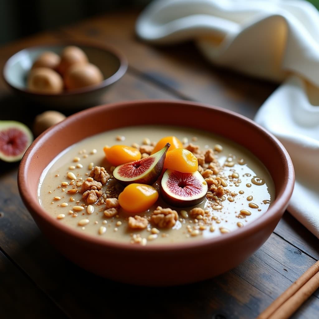 Gachas de Espelta con Higos Chumbia y Canela: Desayuno Andaluz en Thermomix