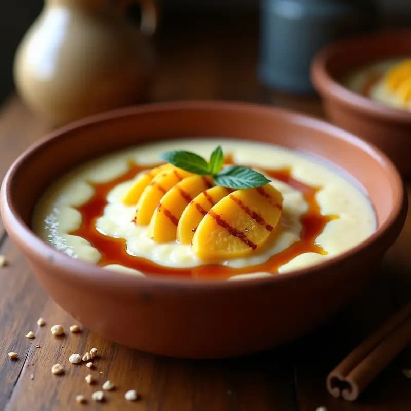 Gachas Canarias de Gofio con Miel de Palma y Queso Asado: Desayuno Energético de la Abuela