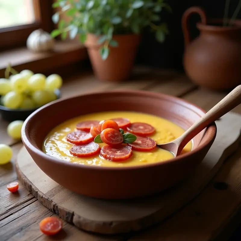 Gachas Manchegas con Chorizo y Uvas: Desayuno Caliente Tradicional de La Mancha