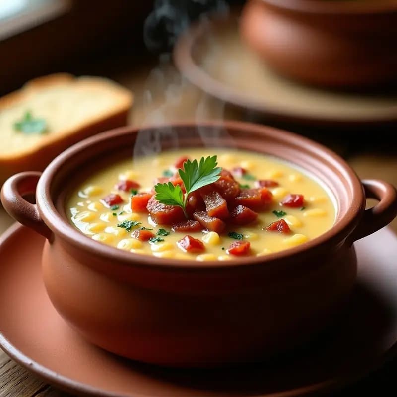 Gachas Manchegas: Receta de Harina, Bacon y Chorizo