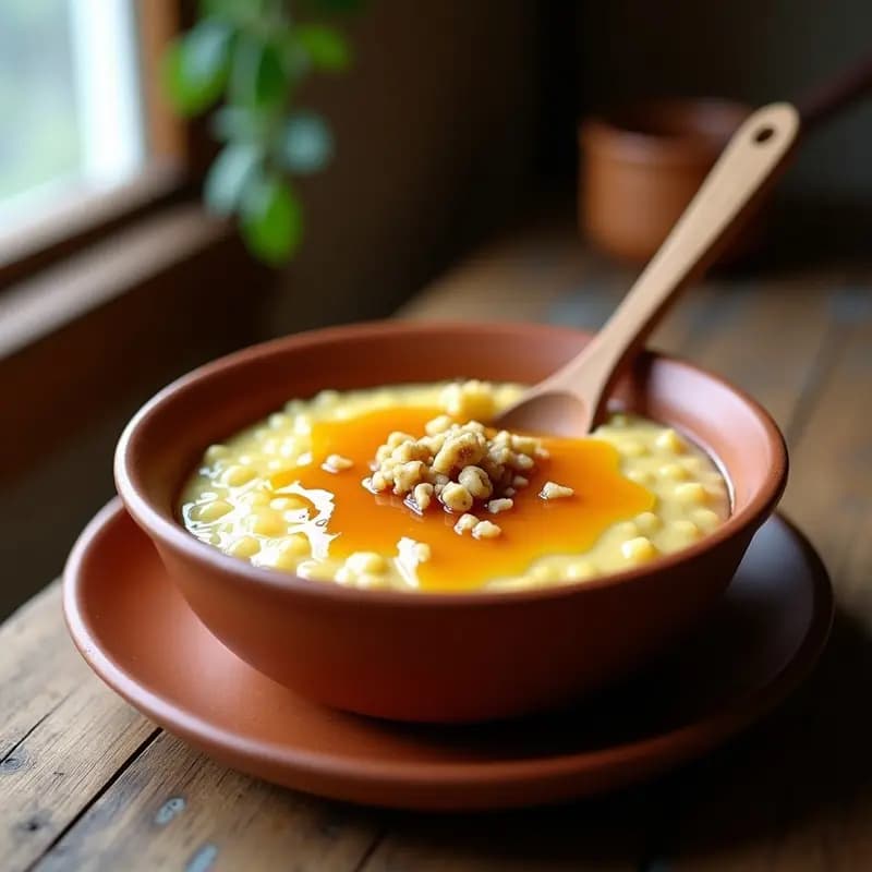 Gachas Manchegas Dulces con Miel y Nueces: Desayuno Caliente en Olla