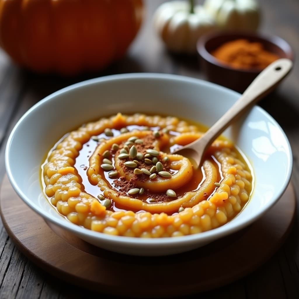 Gachas de Quinoa con Calabaza Butternut y Especias de Pumpkin Pie: Desayuno Americano Sin Lácteos