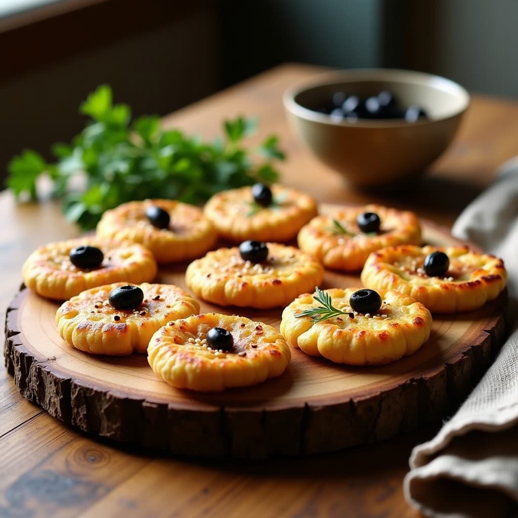 Galeta de Harina de Garbanzo y Aceitunas Negras: Receta Portuguesa Sin Gluten para Tupper