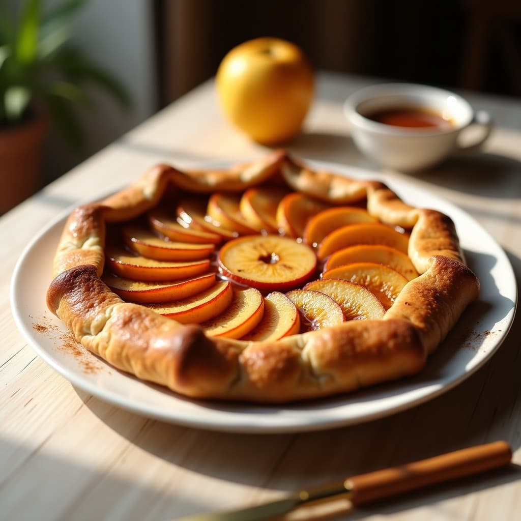 Galete Breton con Relleno de Manzana y Canela: Postre Francés Sin Gluten