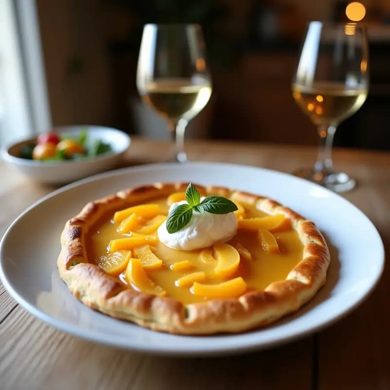 Galette bretona con manzana y canela: Postre francés sin azúcar refinada