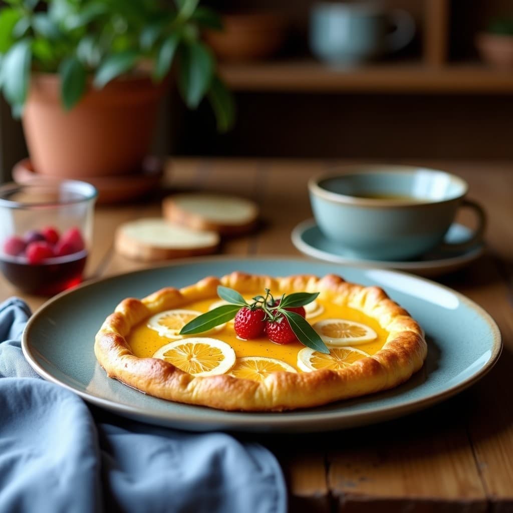 Galette de Coliflor y Queso Azul con Mermelada de Higos: Receta Francesa Sin Masa y Alta en Fibra