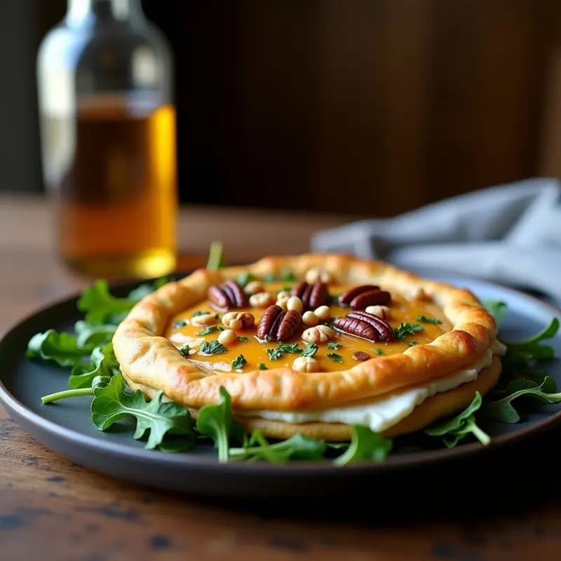 Galette de Trigo Sarraceno con Queso de Cabra y Miel: Crepe Francés Salado y Dulce