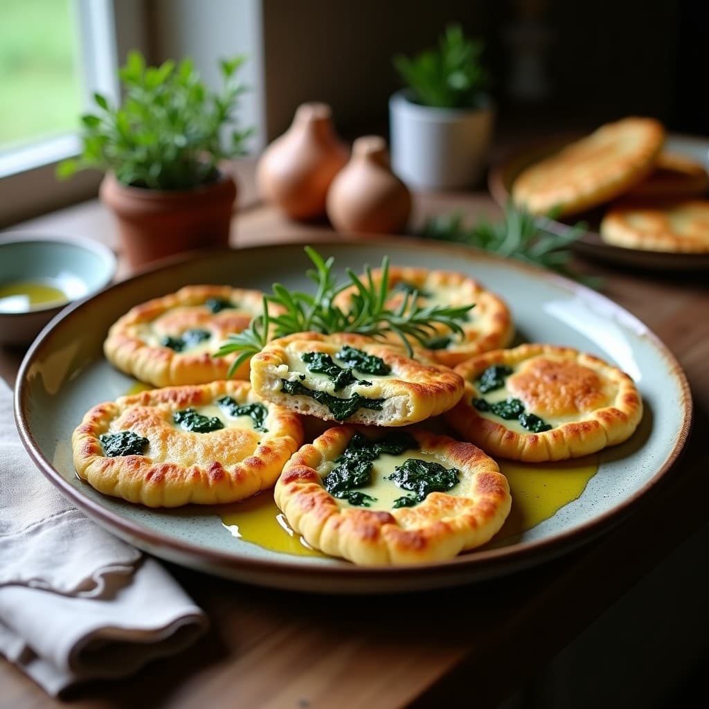 Galettes de Alforfón con Espinacas y Queso de Almendras: Receta Francesa Sin Gluten