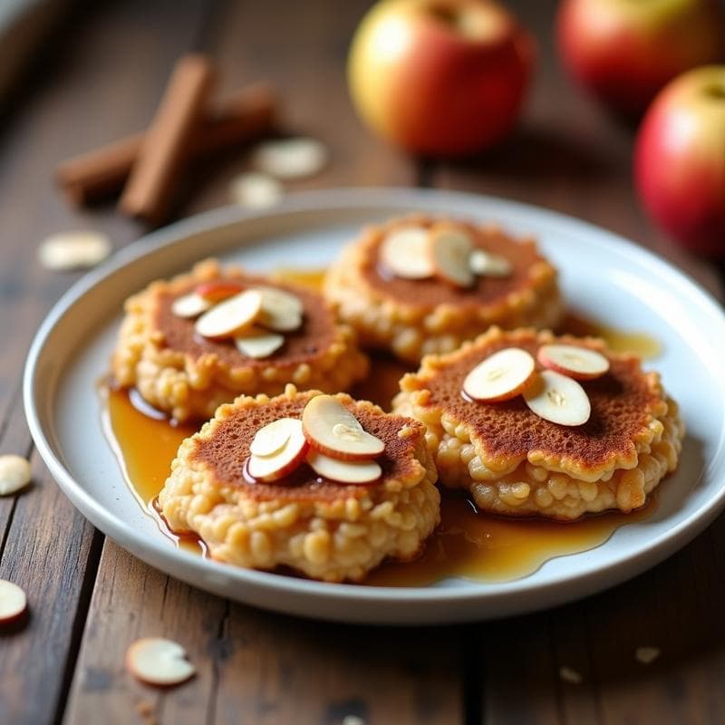Galettes de Arroz Inflado con Manzana y Canela: Postre Sin Gluten y Sin Horno en 10 Minutos