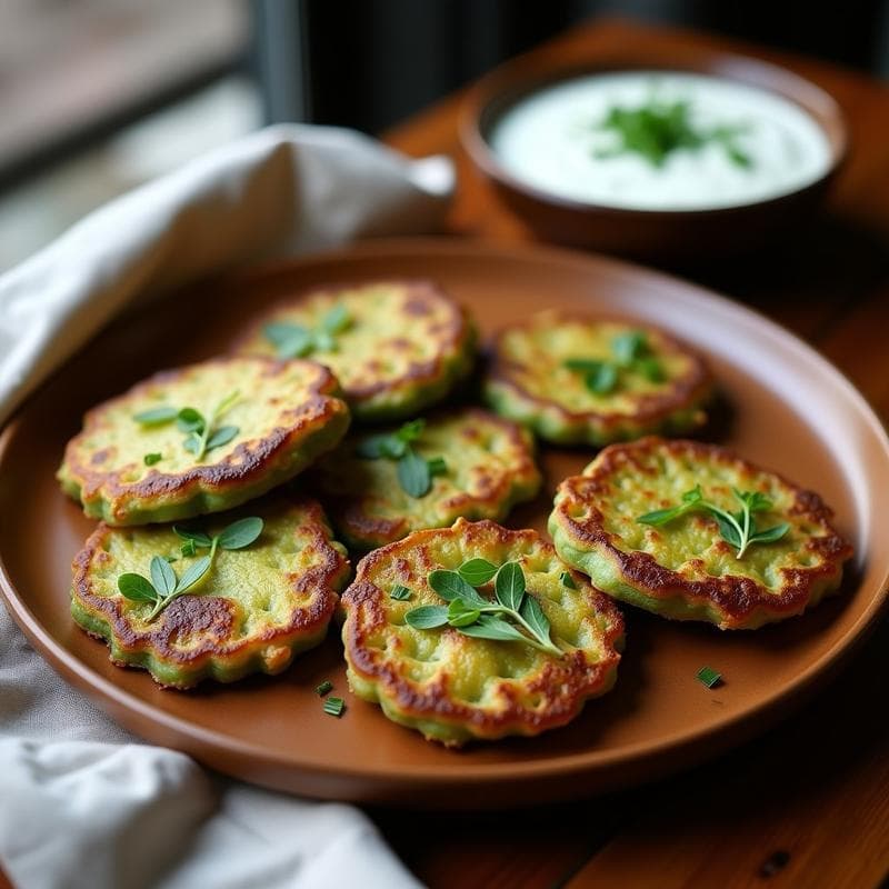 Galettes de Espirulina y Patata: Receta Francesa Vegana y Crujiente en Airfryer