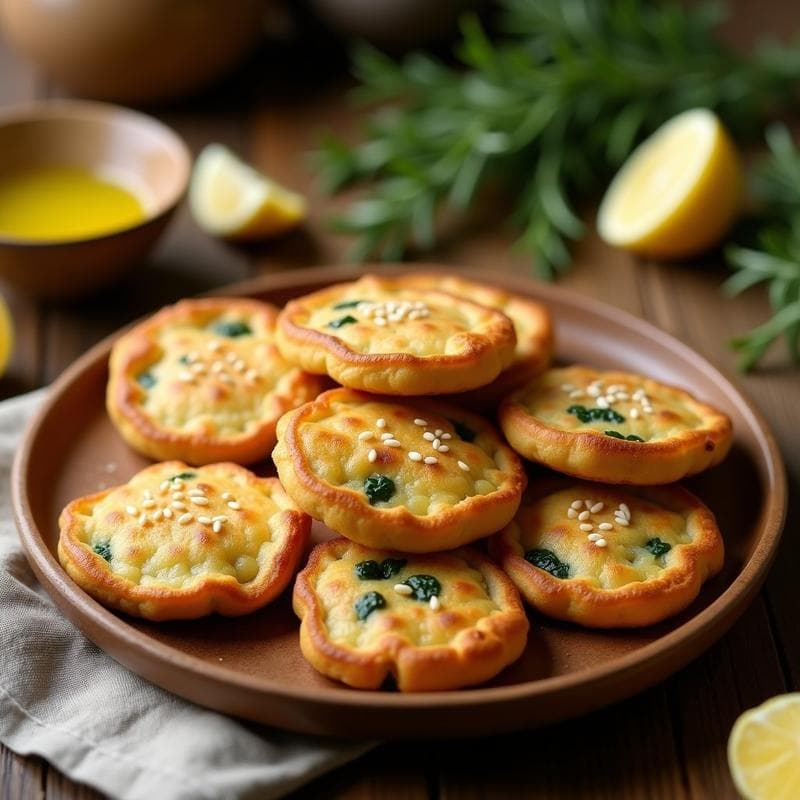 Galettes de Garbanzo y Espinaca: Aperitivo Francés Vegano y Crujiente
