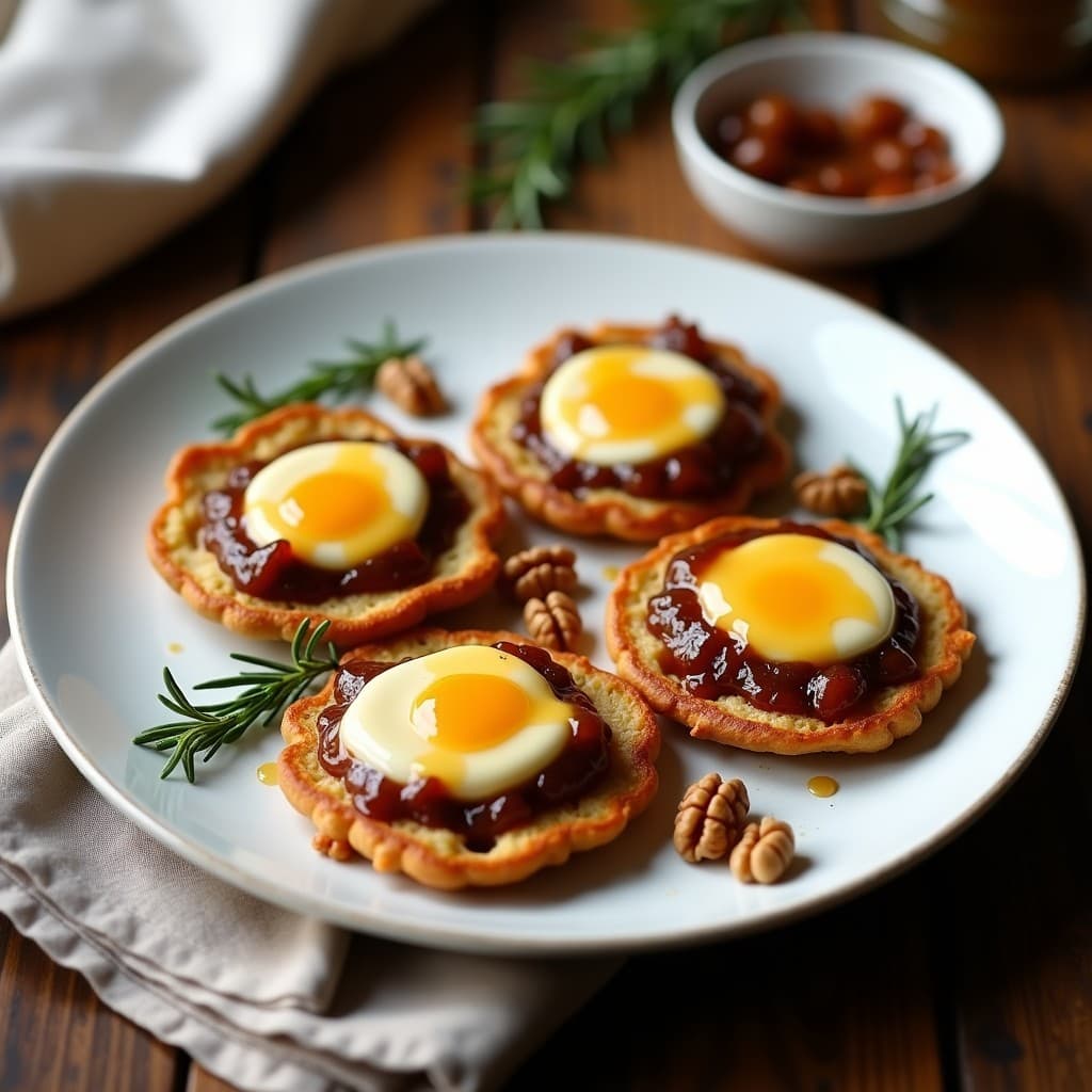 Galettes de Sarrás y Camembert con Mermelada de Cebolla Caramelizada: Entrante Francés en Sartén