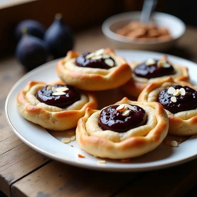 Galettes de Sarrás con Compota de Higos Negros: Postre Francés Sin Azúcar