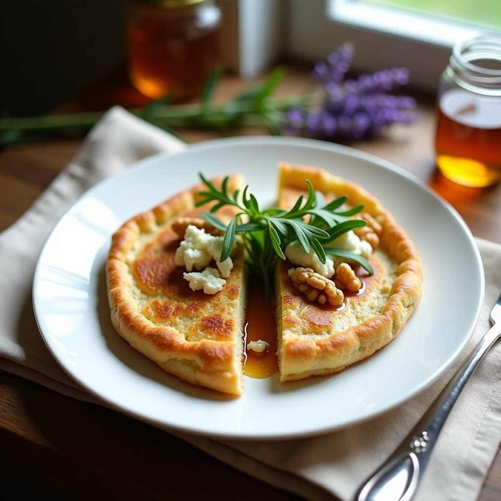 Galettes de Sarrasin con Queso de Cabra y Miel: Desayuno Francés Sin Gluten