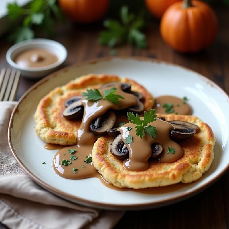 Galettes de Trigo Sarraceno con Champiñones y Crema de Castañas: Receta Francesa Sin Gluten en 20 Minutos