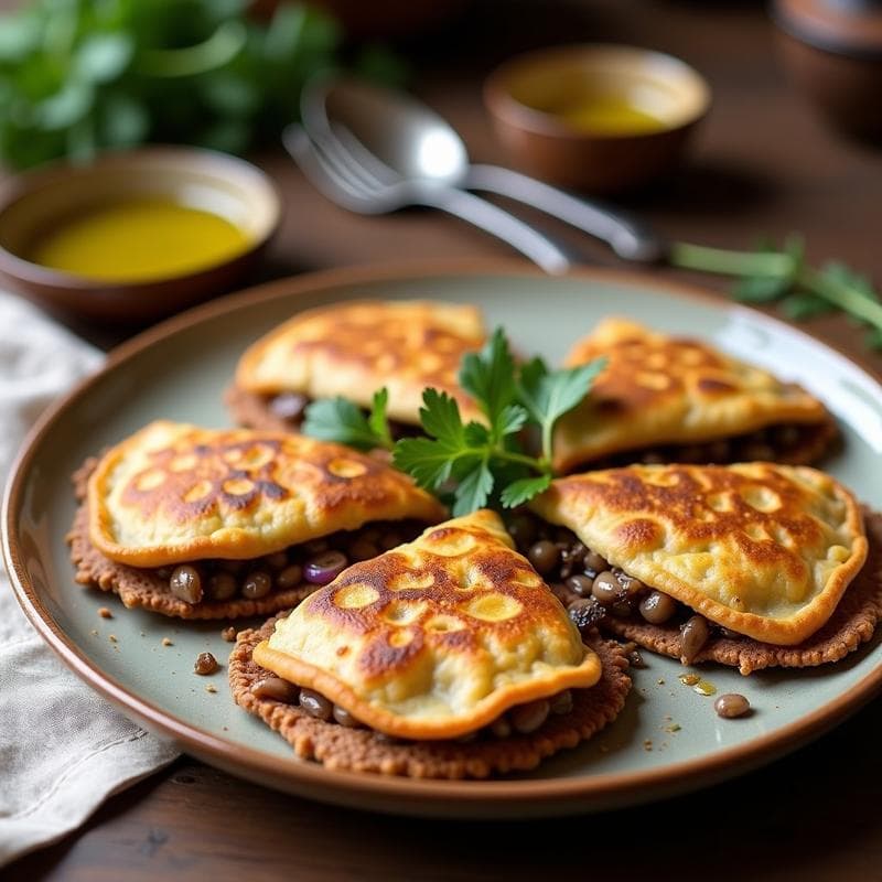 Galettes de Trigo Sarraceno con Hongos Shiitake: Receta Francesa Vegana y Sin Gluten