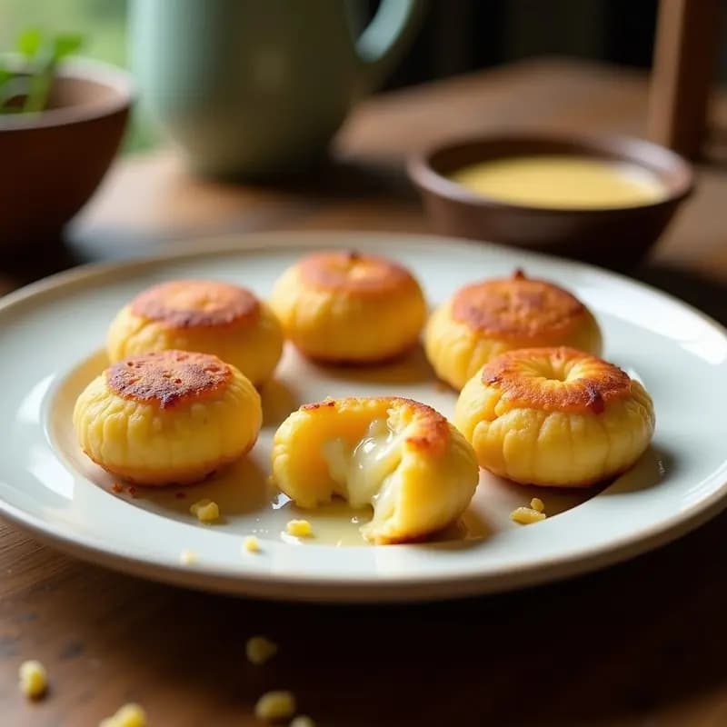 Gallesas de Maíz Rellenas de Queso Fresco: Receta Colombiana Fácil en 25 Minutos