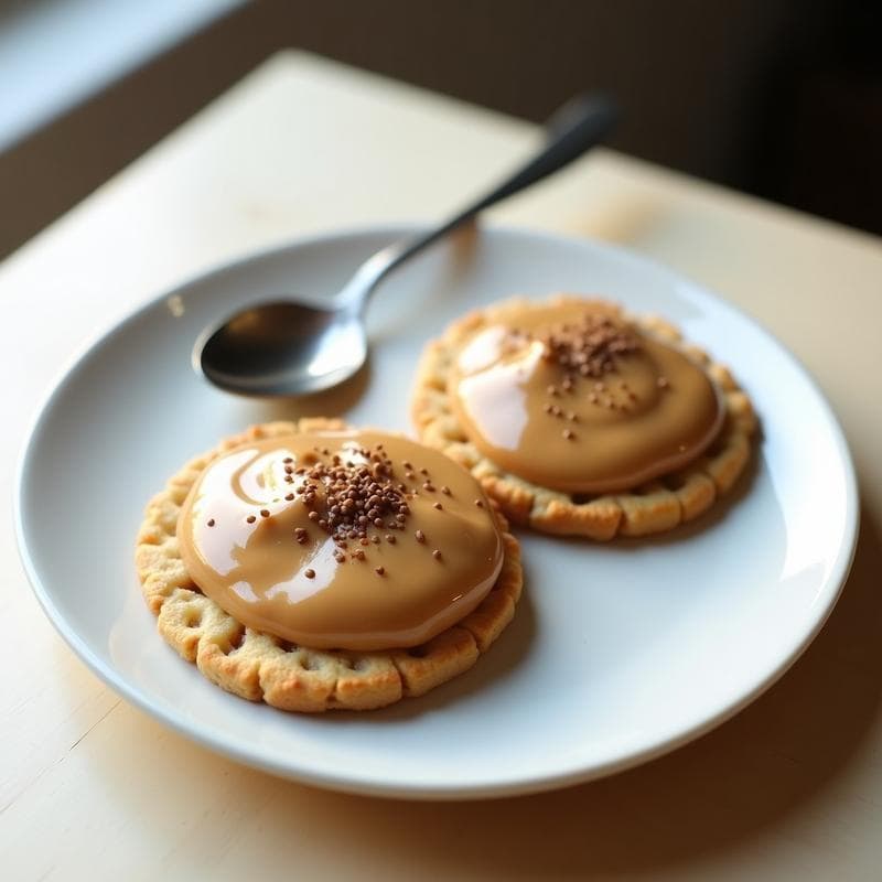Gallete de Arroz con Salsa de Cacahuete y Plátano: Postre Vegano y Sin Horno en 5 Minutos
