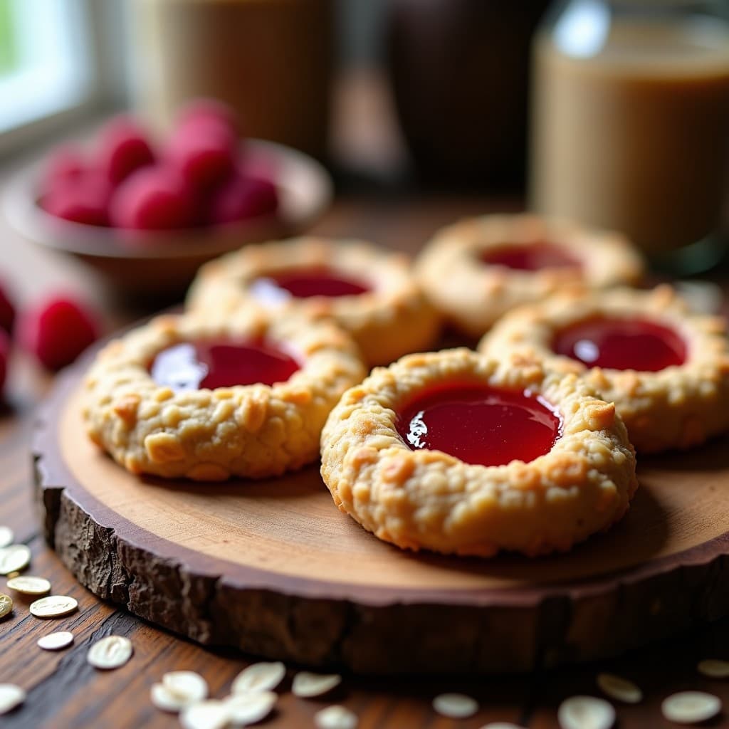 Galleta de Avena y Proteína con Relleno de Mermelada de Frambuesa: Postre Fitness Sin Azúcar