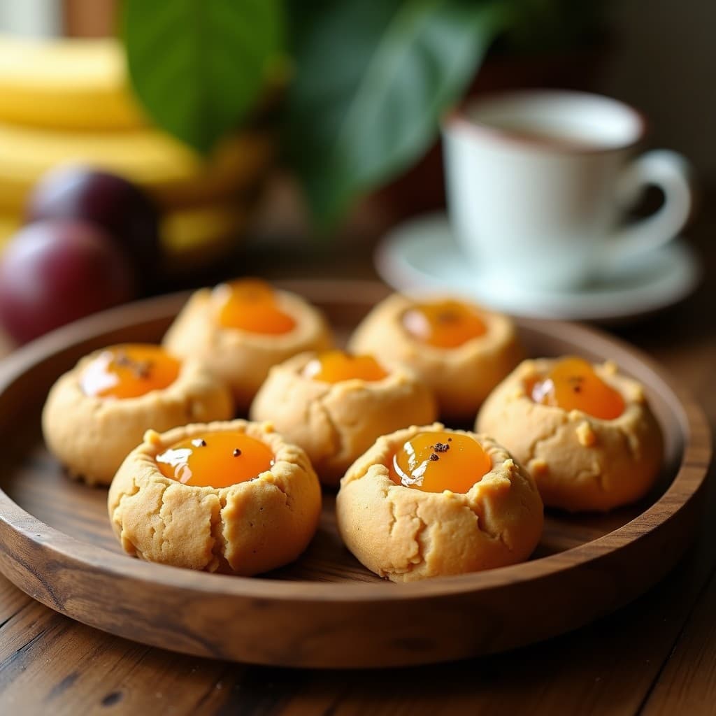 Galleta de Harina de Bambú y Mermelada de Maracuyá: Postre Tropical Sin Gluten en 12 Minutos
