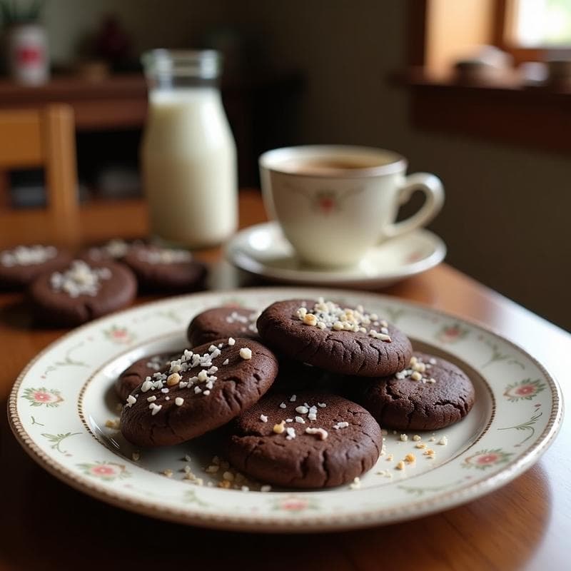 Galleta de Harina de Coco y Chocolate 85%: Snack Keto Sin Harina y Sin Azúcar en 15 Minutos