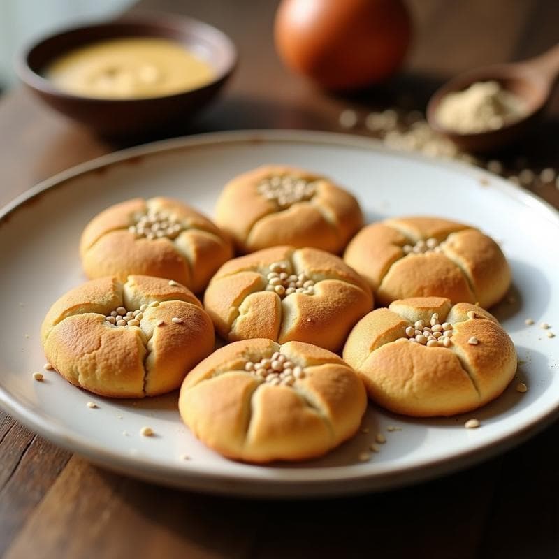 Galleta de Harina de Garbanzo y Tahini: Snack Keto y Alto en Fibra en 12 Minutos