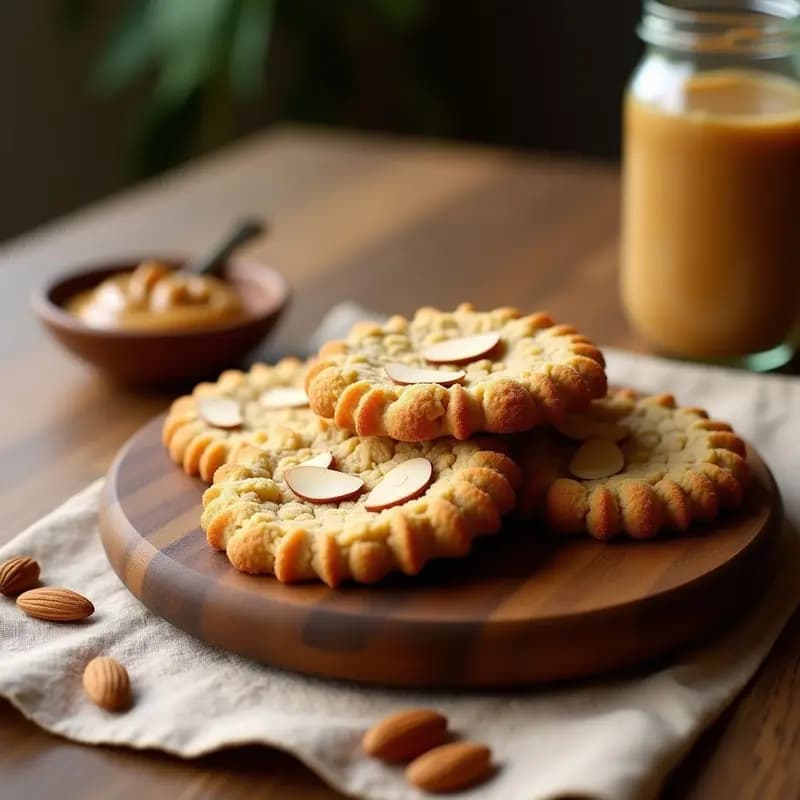 Galleta de Harina de Sorgo y Mantequilla de Almendras: Postre Africano Keto Sin Azúcar