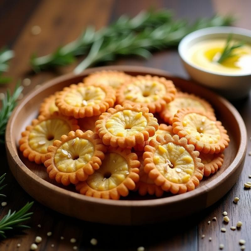 Galletas Saladas de Harina de Garbanzo y Romero: Receta Crujiente en Airfryer Sin Gluten