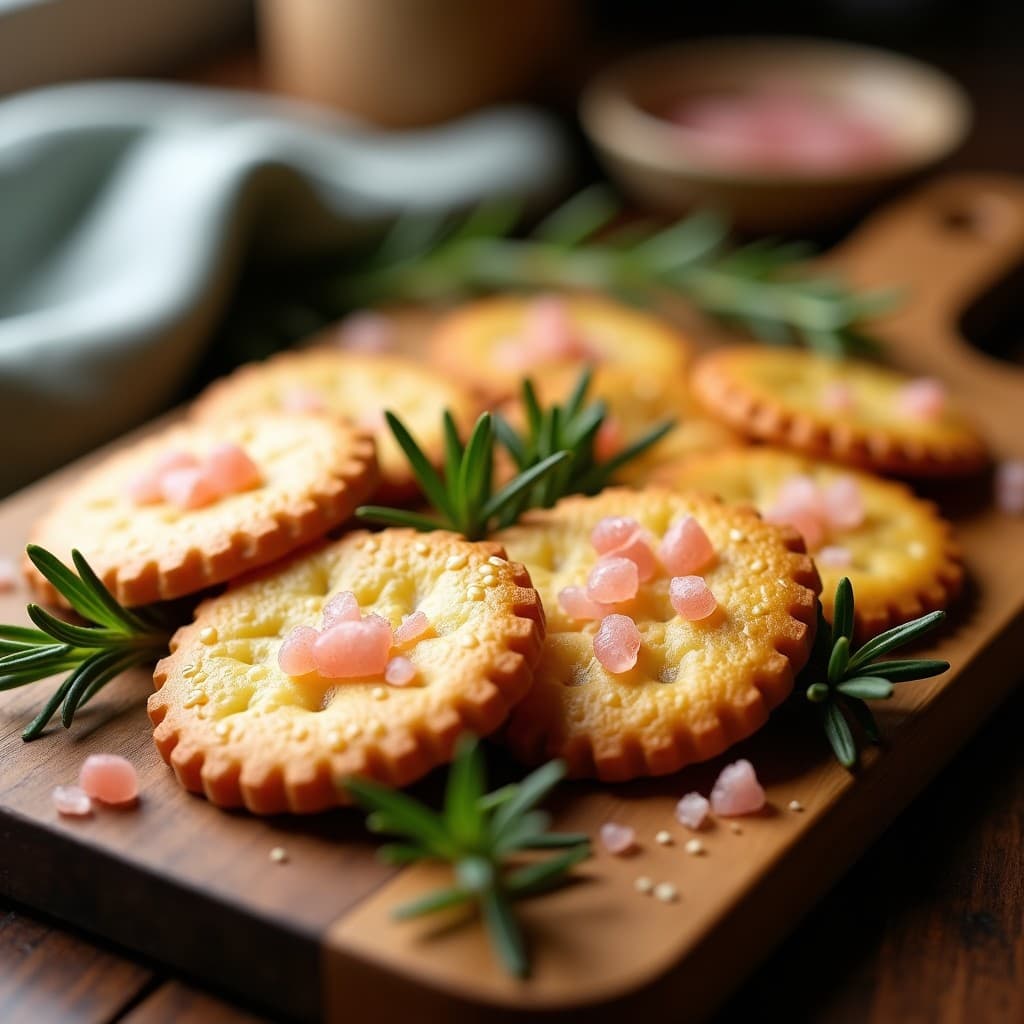 Galletas de Aceite de Oliva y Romero con Sal de Himalaya: Snack Keto Crujiente