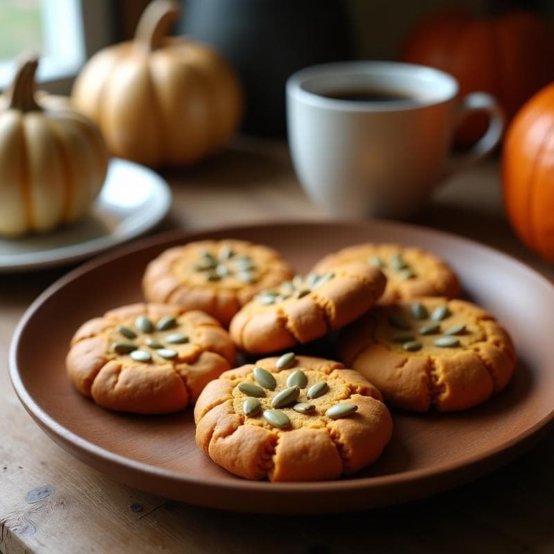 Galletas de Algarroba y Semillas de Calabaza: Postre Sin Azúcar y Sin Gluten