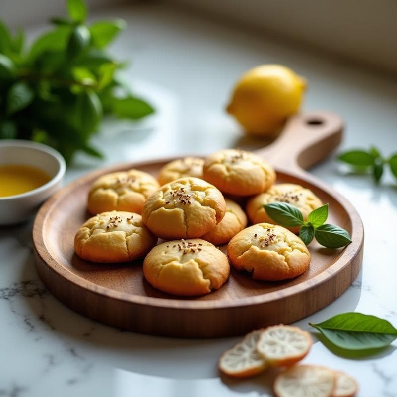 Galletas de Almendra y Albahaca: Aperitivo Italo-Vegano Sin Harina