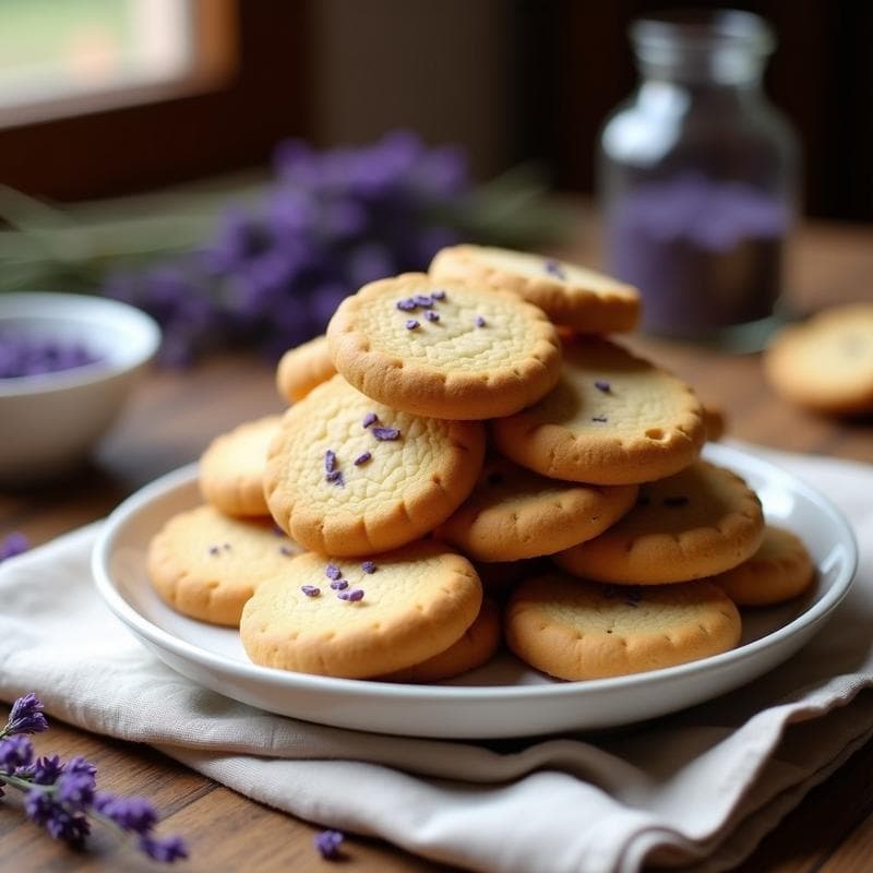 Galletas de Harina de Almendra y Lavanda: Postre Keto con Toque Floral en 12 Minutos